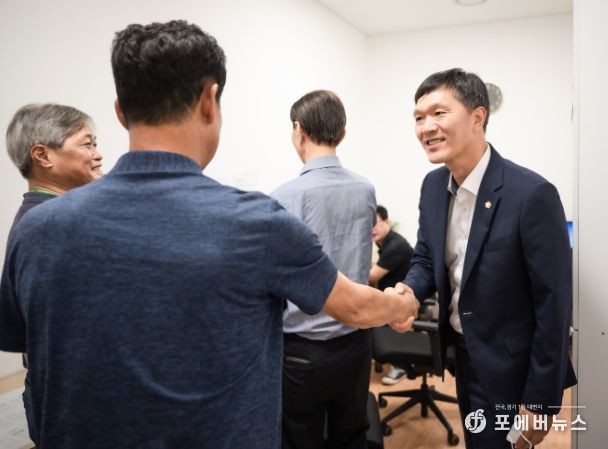 남양주시의회 김현택 의장, 기자실 방문