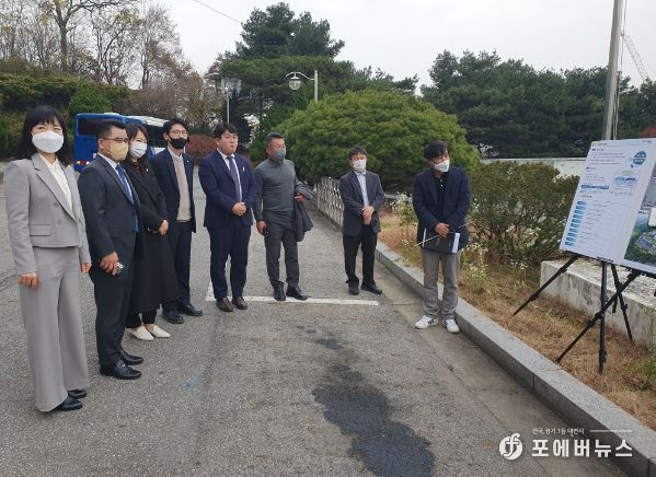 안양시의회 도시건설위원회, 비산·포일통합정수장 현대화사업관련 현장 방문