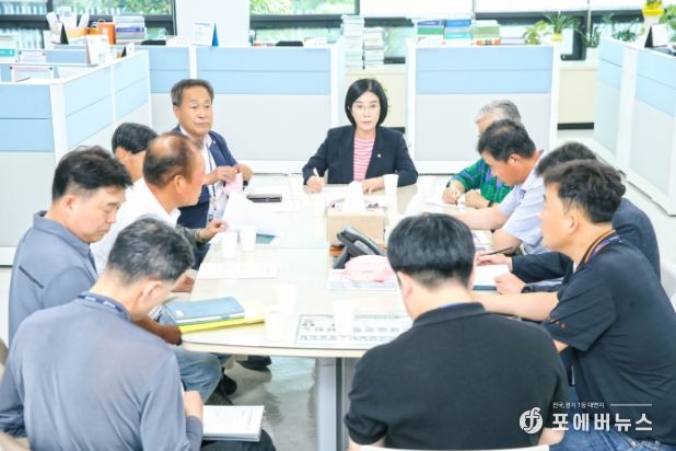 ‘운평지구 영농한해특별지원사업’ 관련 민원처리를 위한 부서와의 간담회