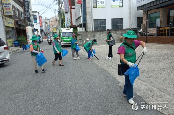 창전동새마을협의회, 분수대오거리등 환경정비 구슬땀