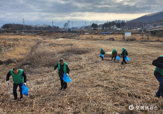 새마을증포동남녀지도자협의회, 국토대청소 실시