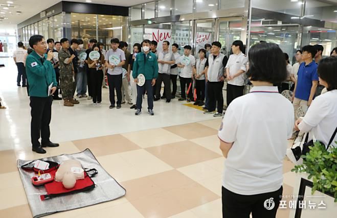 나주시 ‘연습은 실전처럼’ , 민방위 대피 훈련 실시