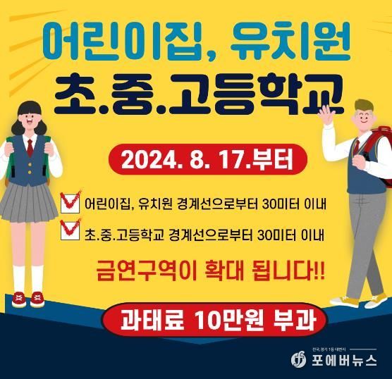 나주시, 어린이집 등 교육시설 금연구역 10m-'30m 확대