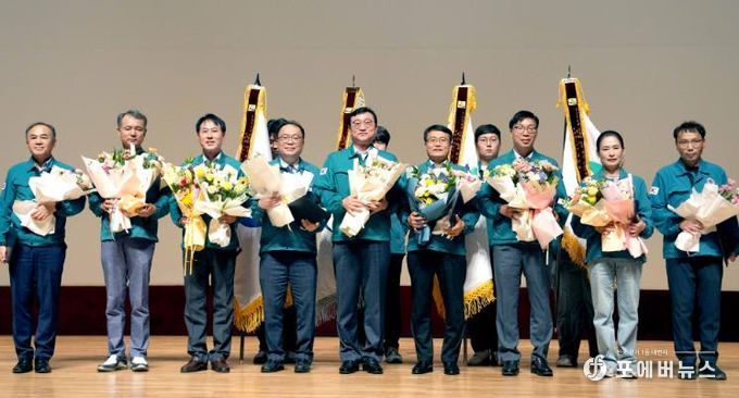 민방위대 창설 기념식 사진