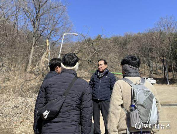 경기도의회 김창식 도의원, 불암산 애기봉 등산로 정비 추진 현황 점검