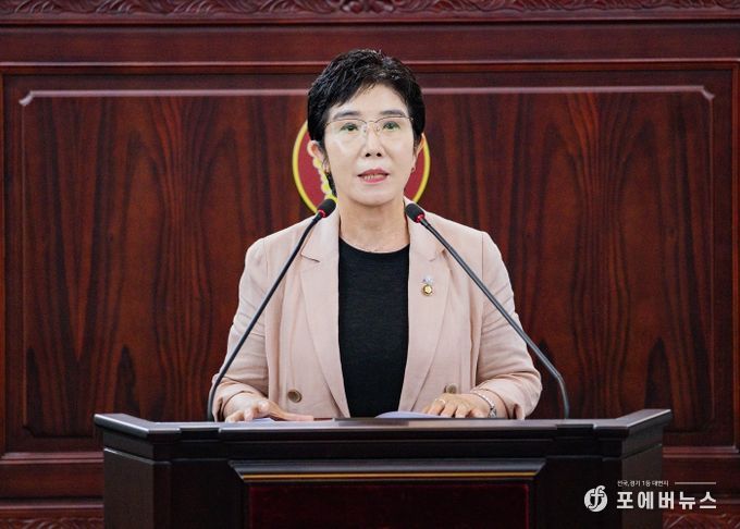 화성특례시의회 조오순 의원이 제242회 정례회 중 제1차 본회의에서 5분 자유발언을 하고 있다.