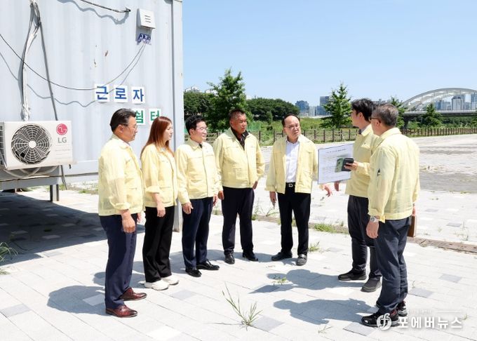 광명시의회, 여름철 재난 대비 현장점검 나서