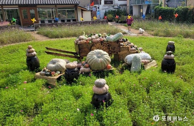 행궁동 105-8 일원 ‘북지터’에 조성된 ‘호박 포토존’