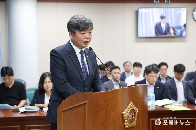 제안설명 중인 박원종 전남도의원