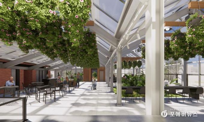 정원지원센터 리모델링 조감도(내부)