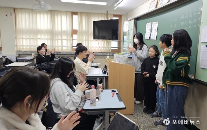 양평서부청소년문화의집 청소년방과후아카데미 ‘별무리’, 멘토링 교류 양서고에 ‘수능 대박’ 응원