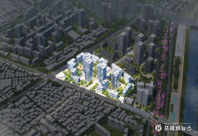 서울시 신속통합기획이 확정된 면목동 174-1일대 조감도