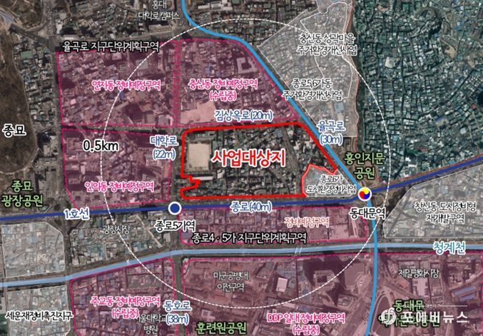 위치도 (효제동 292-2번지 일대)