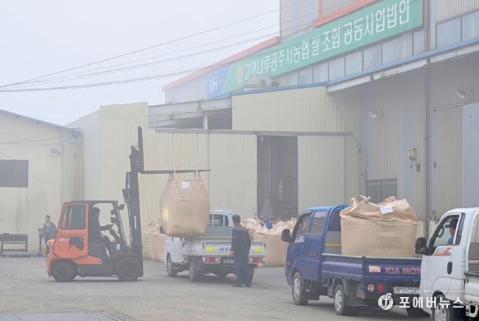 2025년산 공공비축미곡 건조벼 첫 매입 시작