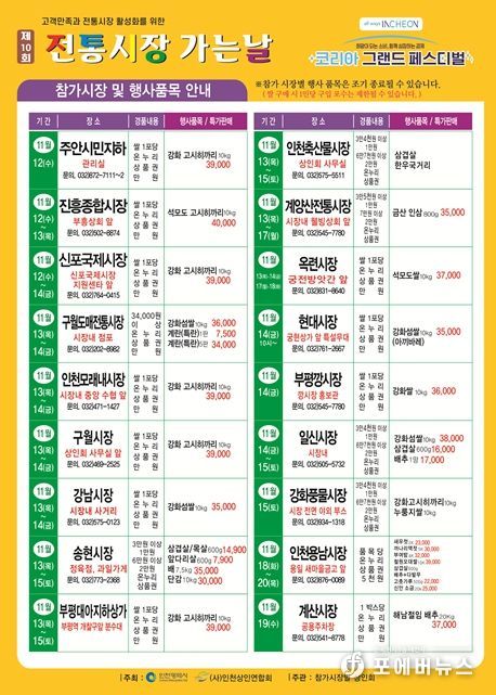 전통시장 장보러 가는 날 홍보 포스터