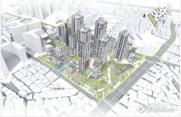 대림동 855-1번지 일대 대림1구역 주택정비형 재개발사업 조감도