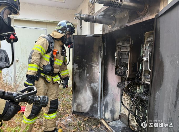 계양소방서, 어린이집 외부 보일러실 화재 진압
