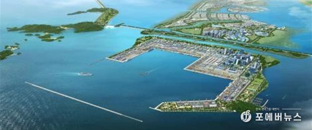 새만금 신항만 조감도