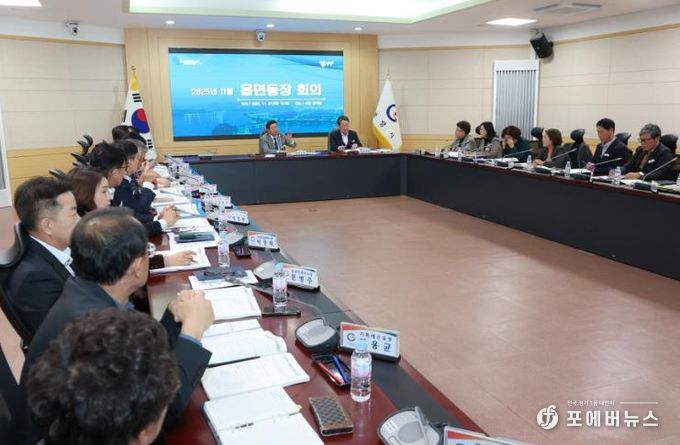 광양시, 읍면동장 회의 개최