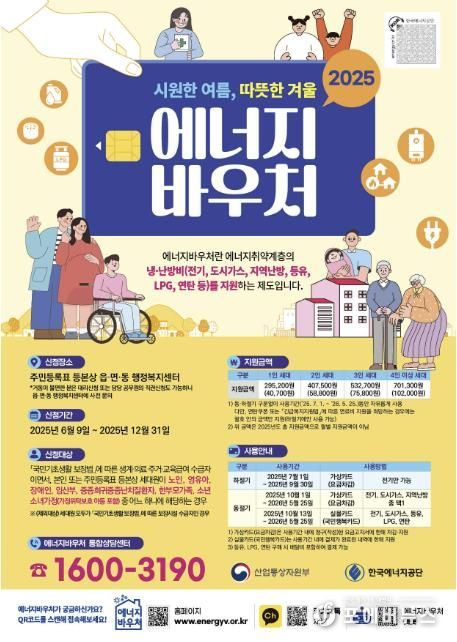 에너지바우처 신청‧접수 홍보 포스터