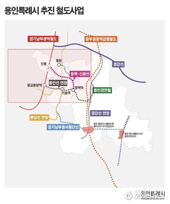 용인특례시 추진 철도사업