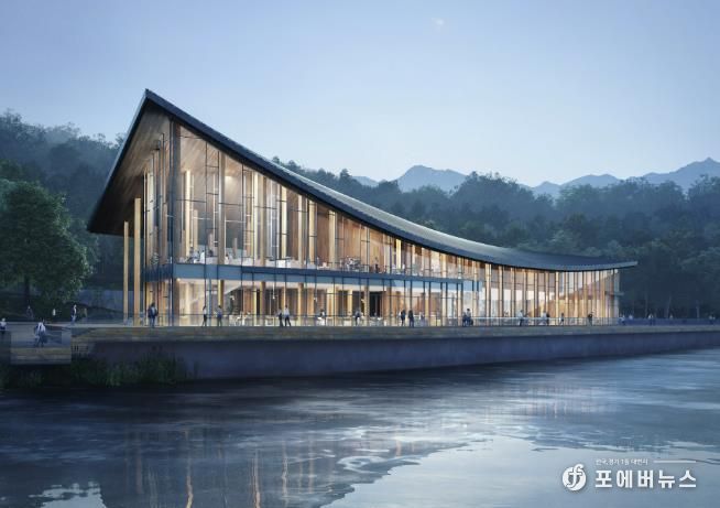 국립완도난대수목원의 레이크 가든 조감도