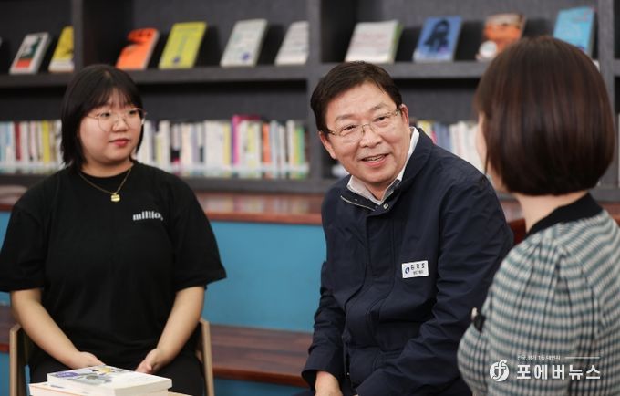 김경호 광진구청장 청년센터 방문모습