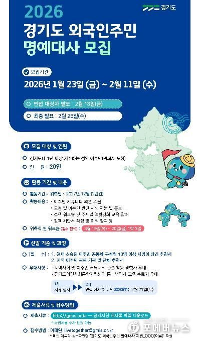 2026 경기도 외국인주민 명예대사 모집.jpg 바로보기2026 경기도 외국인주민 명예대사 모집