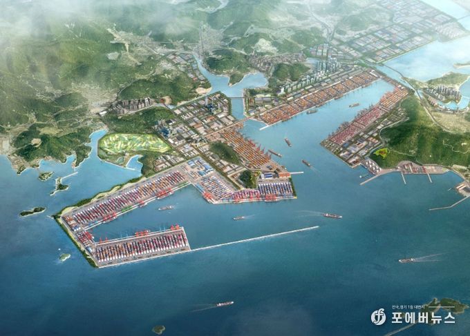 진해신항 조감도