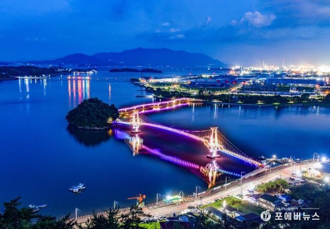 광양시 설 연휴 광양에 와야 하는 7가지 이유 제안 관광과(사진2 배알도 야경)