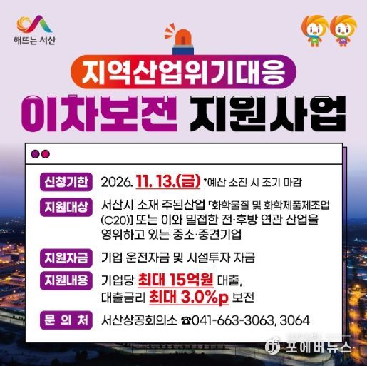 지역산업위기대응 이차보전 지원사업 홍보물