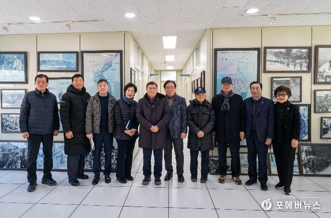 광진구 보훈회관 리모델링 공사 완료 현장을 방문한 모습