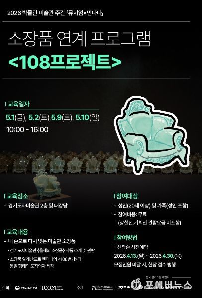 소장품 연계 프로그램 ′108프로젝트′ 포스터