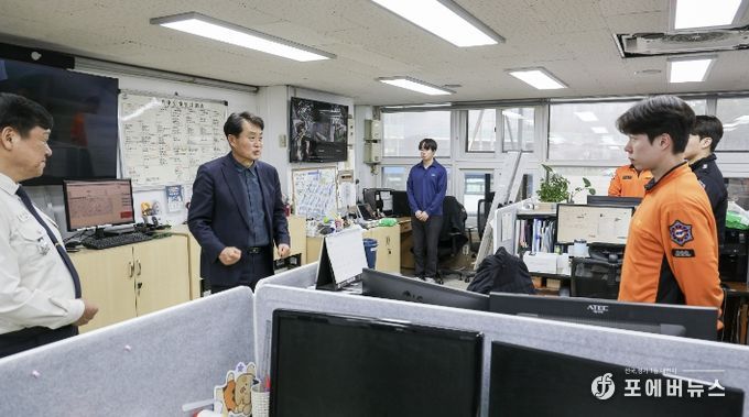 소방서 격려 사진